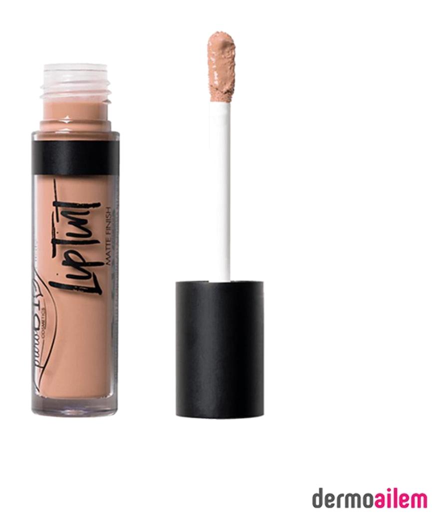 Purobio Cosmetics 01 Nude Mat Likit Fırçalı Ruj