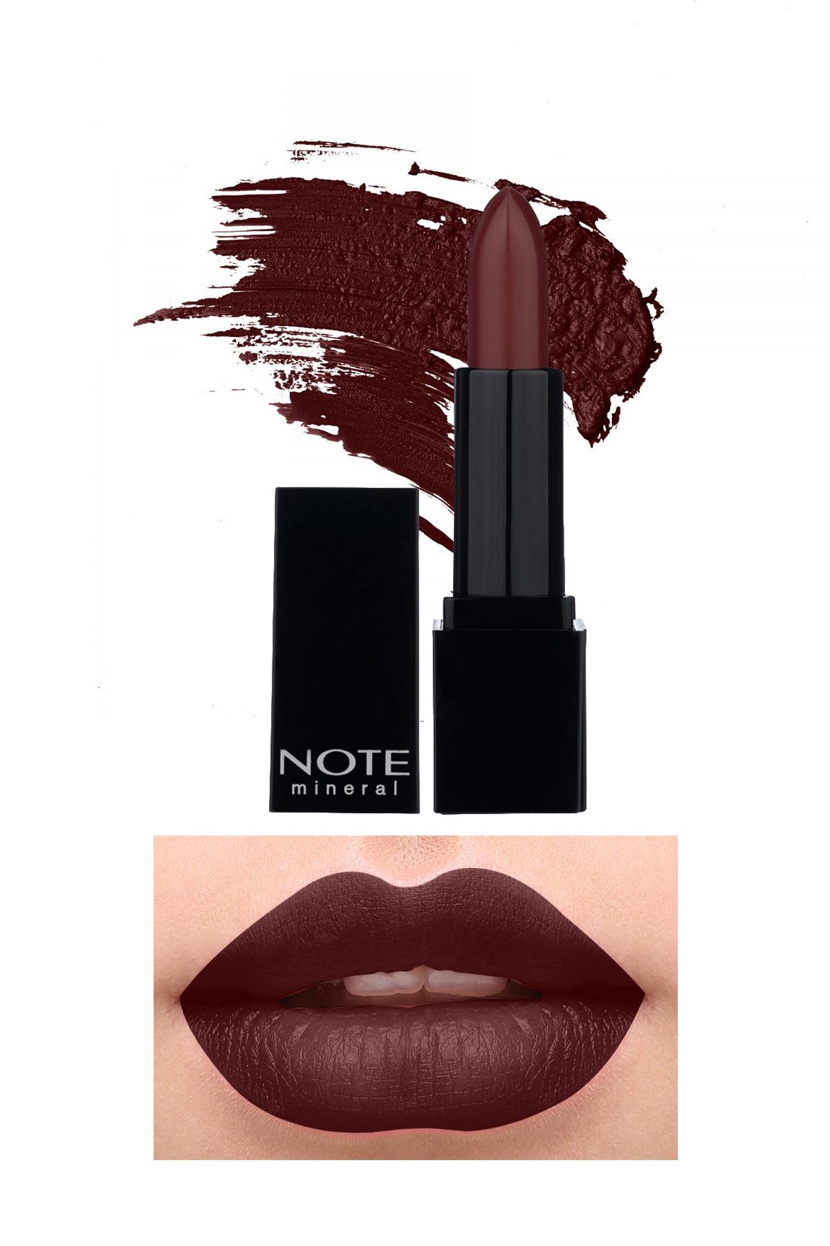 Note 06 Berry Brown Mat Krem Lipstick Ruj