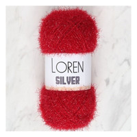 Loren Silver Bordo El Örgü İpi - RS0024 - 34088