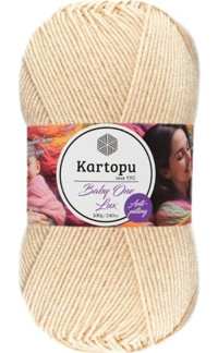 Kartopu Baby One Lux Simli Tüylenmeyen Bebek Yünü Taş K855 - Standart - Renkli