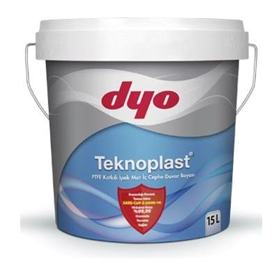 Dyo Teknoplast Su Bazlı Mat İç Cephe Boyası 15 lt Serin Lila