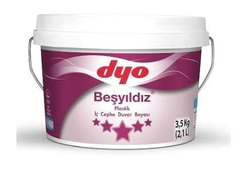 Dyo Beşyıldız Plastik Mat İç Cephe Boyası 3.5 kg Ihlamur