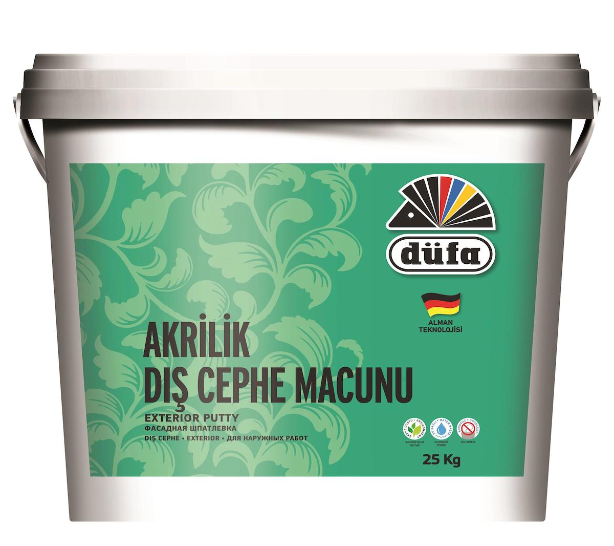 Düfa Akrilik Dış Cephe Boyası 25 lt Beyaz