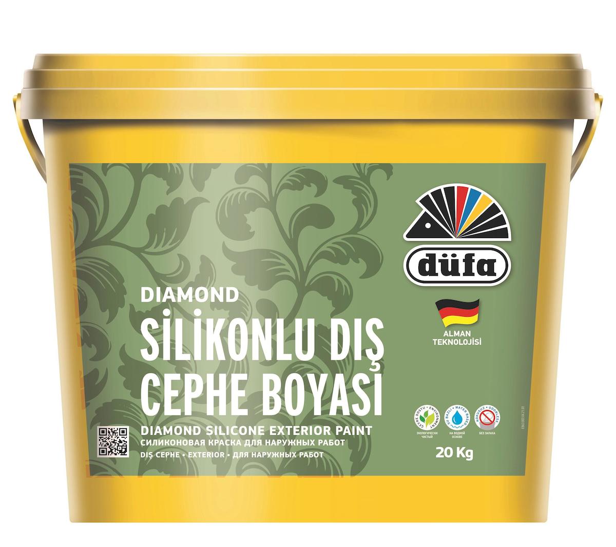 Düfa Diamond Silikonlu Dış Cephe Boyası 20 kg Beyaz