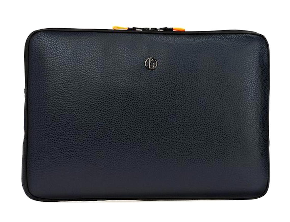 Bilik Deri 15.6 inç Deri Laptop El Çantası Lacivert