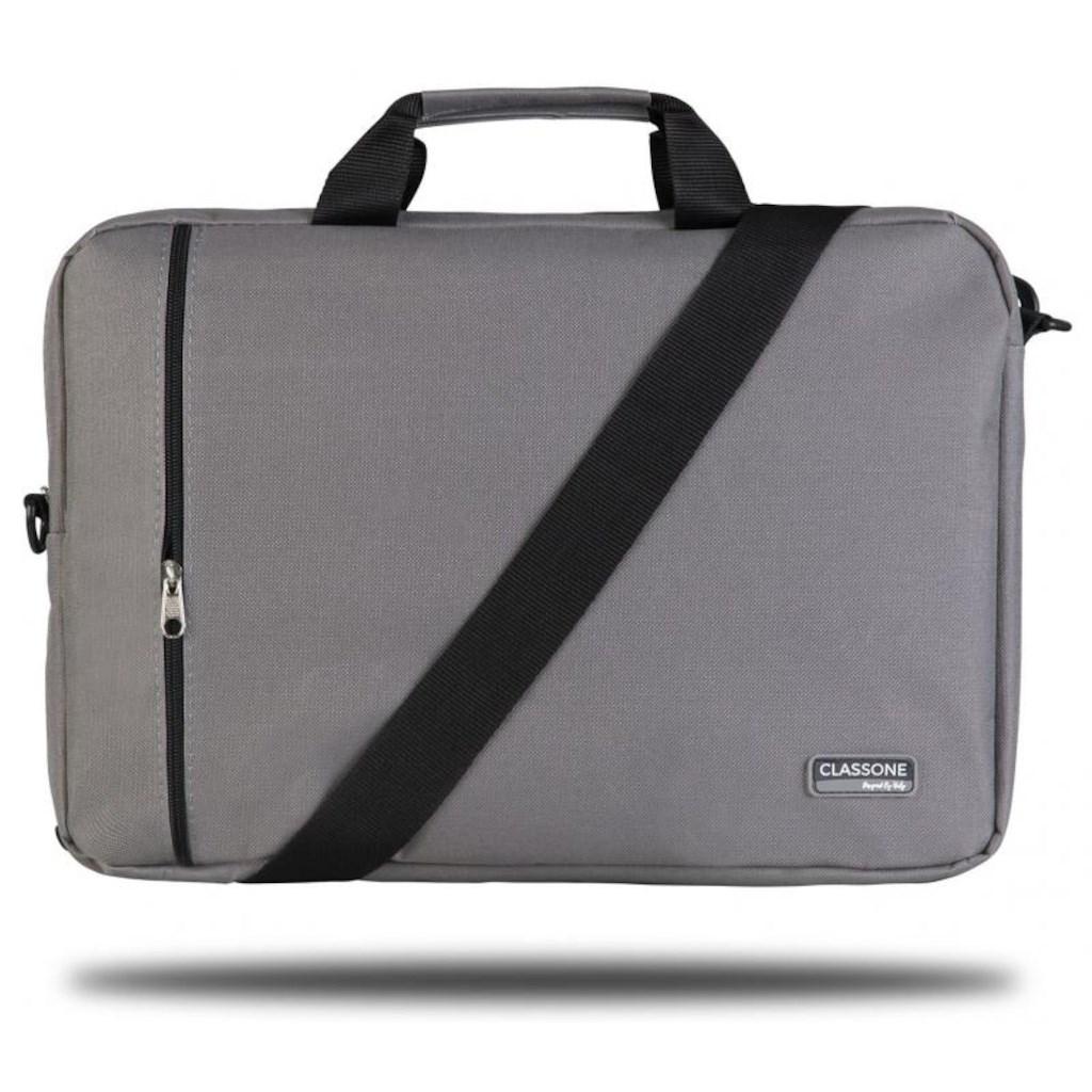 Classone BND204 15.6 inç Kumaş Laptop El Çantası Gri