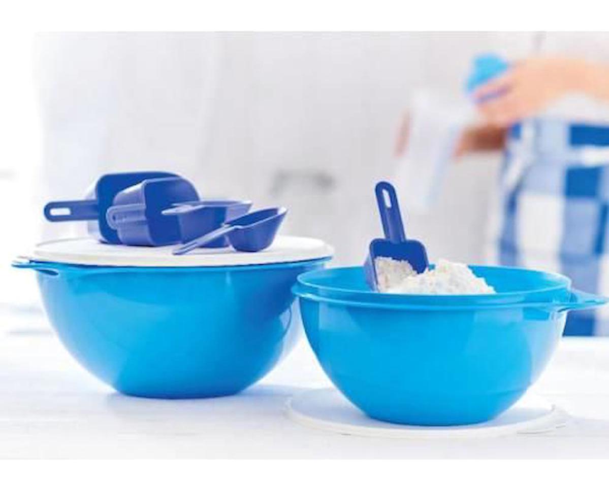 Tupperware 2 Parça Yuvarlak Plastik Saklama Kabı 4.5 lt