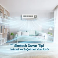 SİMTECH KM-2514 DUVARTİPİ SERAMİK ISITICI VE VANTİLATÖR