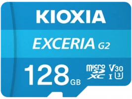 Kioxia Exceria lMEX2L128GG2 128 GB 100MbB/S Okuma Hızlı Micro SD Hafıza Kartı