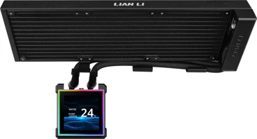 Lian Li HydroShift II LCD-S 360N AiO sıvı soğutucu, RGB, LCD ekran - fansız, 360 mm, siyah