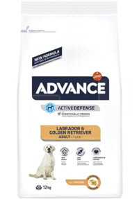 Advance Labrador Golden Retriever Tavuklu Yetişkin Kuru Köpek Maması 12 kg