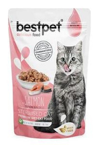 Bestpet Kısırlaştırılmış Somonlu Yetişkin Kuru Kedi Maması 85 gr