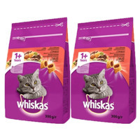Whiskas Sığır Eti Yetişkin Kuru Kedi Maması 2x300 gr
