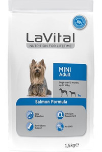 La Vital Mini Somonlu Yetişkin Kuru Köpek Maması 1.5 kg