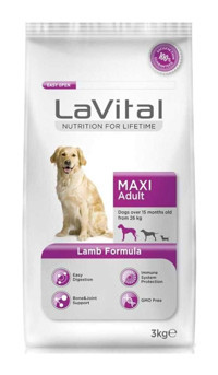 La Vital Maxi Kuzu Etli Yetişkin Kuru Köpek Maması 3 kg