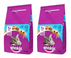 Whiskas Sebzeli-Ton Balıklı Yetişkin Kuru Kedi Maması 2x1.4 kg