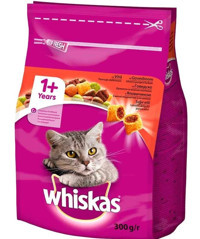 Whiskas Sığır Eti Yetişkin Kuru Kedi Maması 7x300 gr