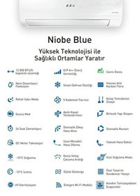 E.C.A. Niobe Blue ESA1418A100 R32 18000 Btu Inverter Split Duvar Tipi Klima