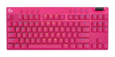 Logitech G Pro X TKL Lightspeed Q RGB pembe Klavye