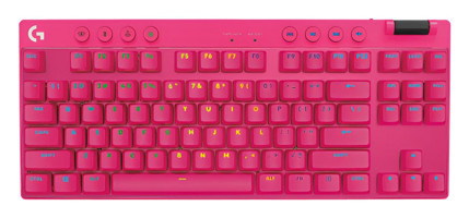 Logitech G Pro X Lightspeed İngilizce Q Kablosuz Magenta Klavye