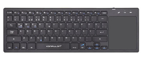 Konfulon V7 Q Kablosuz Siyah Klavye