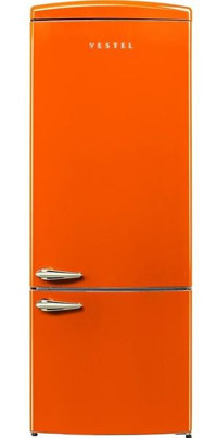 Vestel NFK52111 471 lt No-Frost Retro Turuncu Buzdolabı