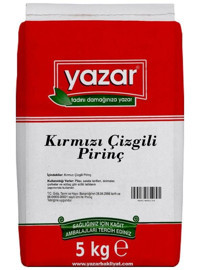 Yazar Kırmızı Çizgili Yerli Pirinç 5 kg
