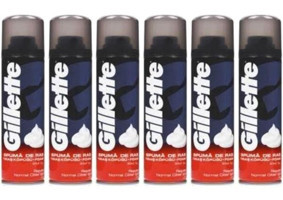 Gillette Normal Ciltler İçin Tıraş Köpüğü 6x200 ml