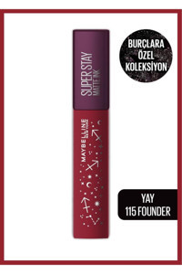 Maybelline New York 115 Founder Super Stay Matte Ink Zodiac Mat Likit Ruj