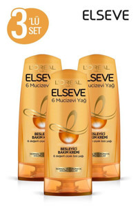L'Oréal Paris Elseve 6 Mucizevi Yağ Besleyici Şampuan 3x360 ml