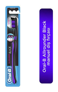 Oral-B Allrounder Black Manuel Diş Fırçası Mor Siyah