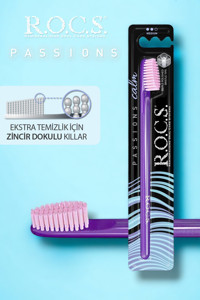 Rocs Passıons Calm Medium Diş Fırçası Mor Pembe