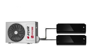 Arçelik Mirror 16000 Btu 1 Dış + 2 İç Ünite 9+12 Multi İnverter Duvar Tipi Klima