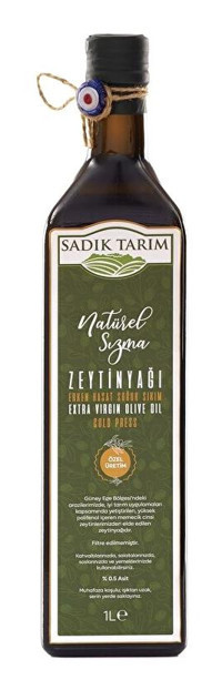 Sadık Tarım Özel Üretim Cam Sızma Zeytinyağı 1 lt