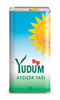 Yudum Teneke Ayçiçek Yağı 6x5 lt
