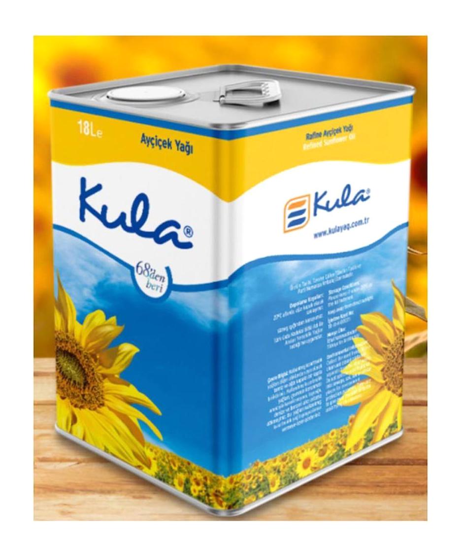 Kula Teneke Ayçiçek Yağı 18 lt