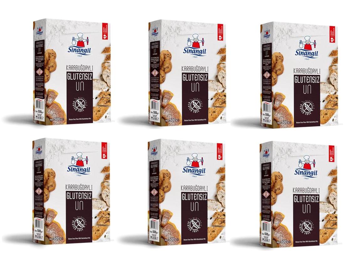 Sinangil Glutensiz Karabuğdaylı Unu 6x500 gr