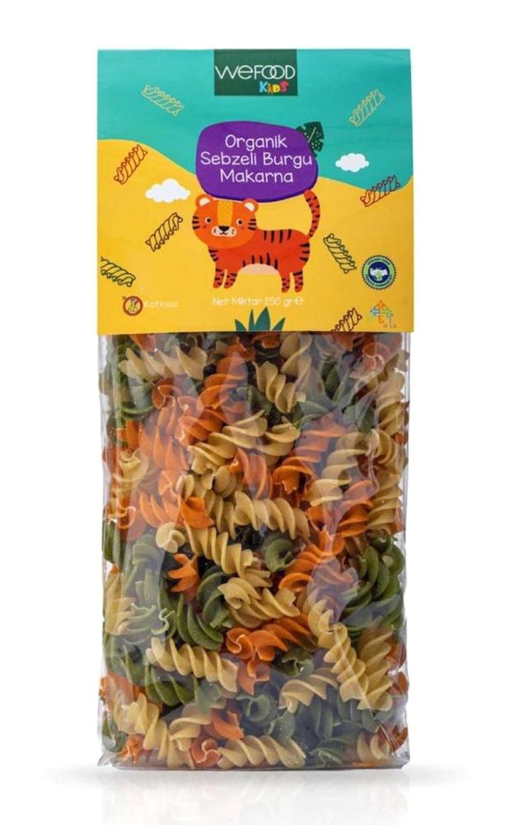 Wefood Kids Organik Sebzeli Burgu Makarna 250 gr