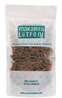 Makarna Lütfen Karışık Sebzeli Tam Buğday Makarna 200 gr