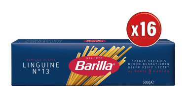 Barilla Linguine No 13 Yassı Spagetti Makarna 16x500 gr