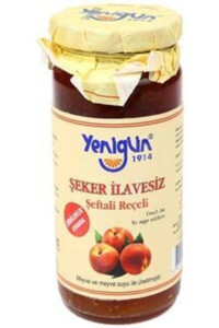Yenigün Şeker İlavesiz Şeftali Reçeli 290 gr