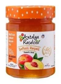 Antalya Reçelcisi Rafine Şeker İlavesiz Şeftali Reçeli 370 gr