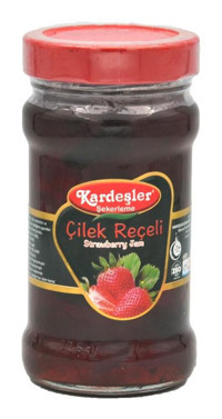 Kardeşler Cam Kavanoz Çilek Reçeli 380 gr