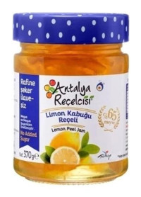 Antalya Reçelcisi Rafine Şeker İlavesiz Limon Kabuğu Reçeli 370 gr