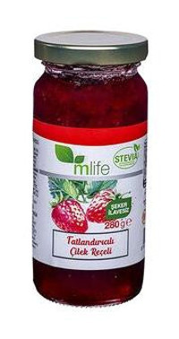 M Life Tatlandırıcılı Çilek Reçeli 280 gr