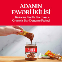 Züber Kakaolu Fındık Kreması 315 gr + Granola Bar Deneme Paketi