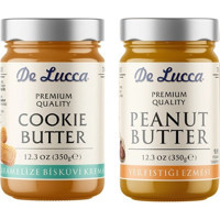 De Lucca Yer Fıstığı Ezmesi + Karamelize Bisküvi Kreması 2x350 gr