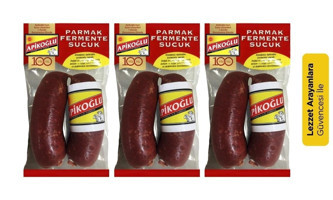 Apikoğlu Fermente Acısız Parmak Sucuk 3x200 gr