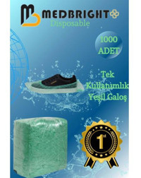 Medbright Yeşil Galoş 1000'li