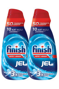 Finish Hepsi 1 Arada Konsantre Jel Bulaşık Makinesi Deterjanı 2x1 lt